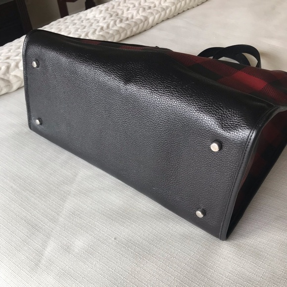 Coach Dempsey Tote Bag 40 With Buffalo Plaid Print And Coach Patch - Picture 9 of 16